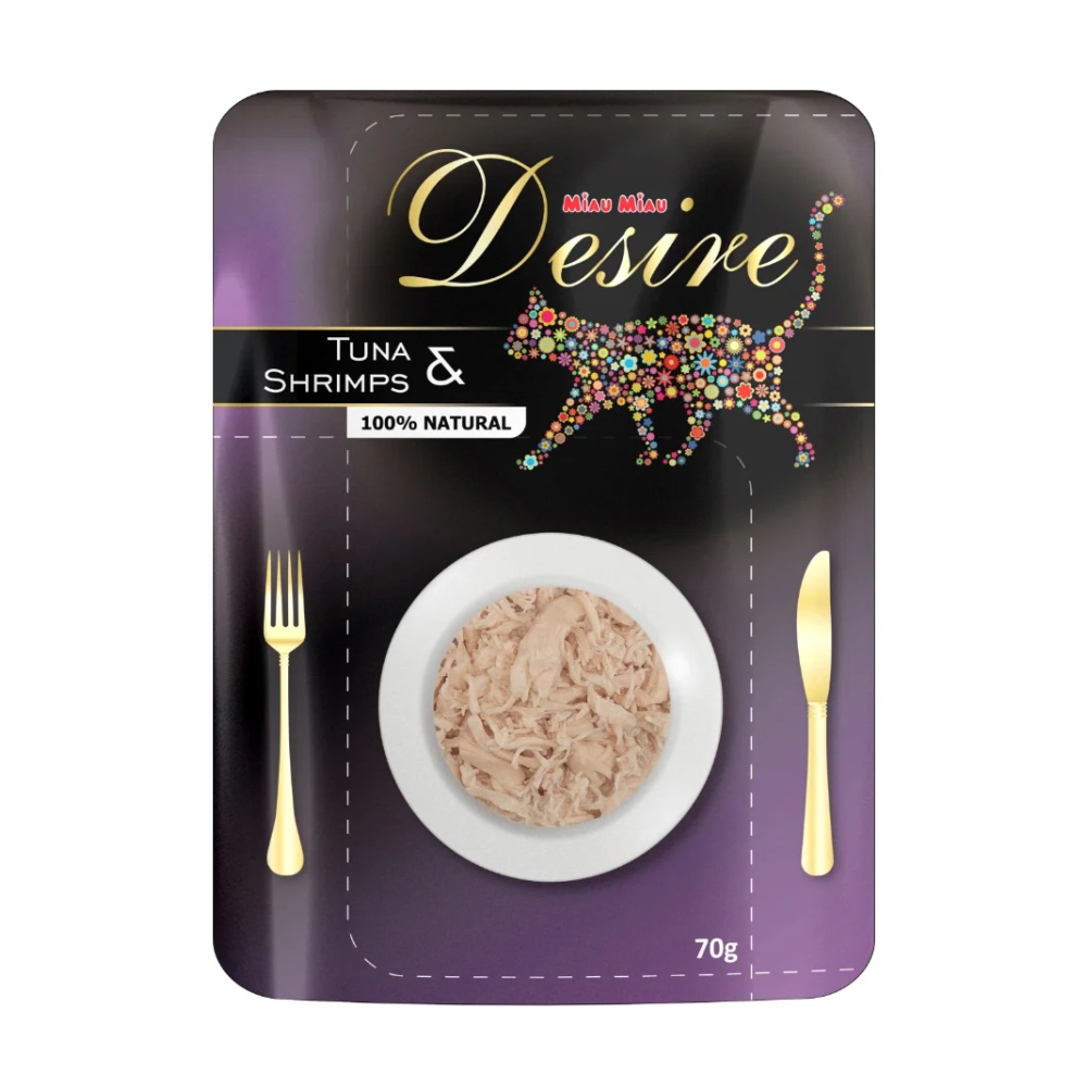 Desire premium s trhaným masem Tuňák a Krevety