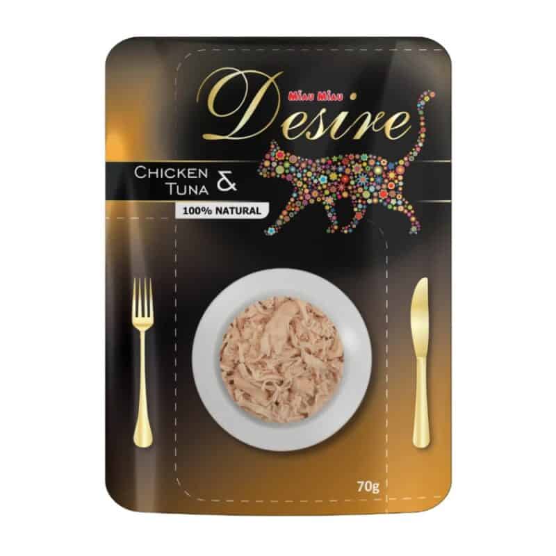Desire premium s trhaným masem Kuře a Tuňák