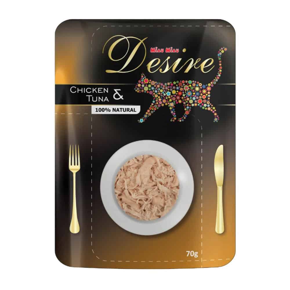Desire premium s trhaným masem Kuře a Tuňák