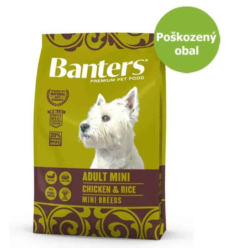 Banters Adult Mini Chicken & Rice 8 kg - Poškozený obal - SLEVA