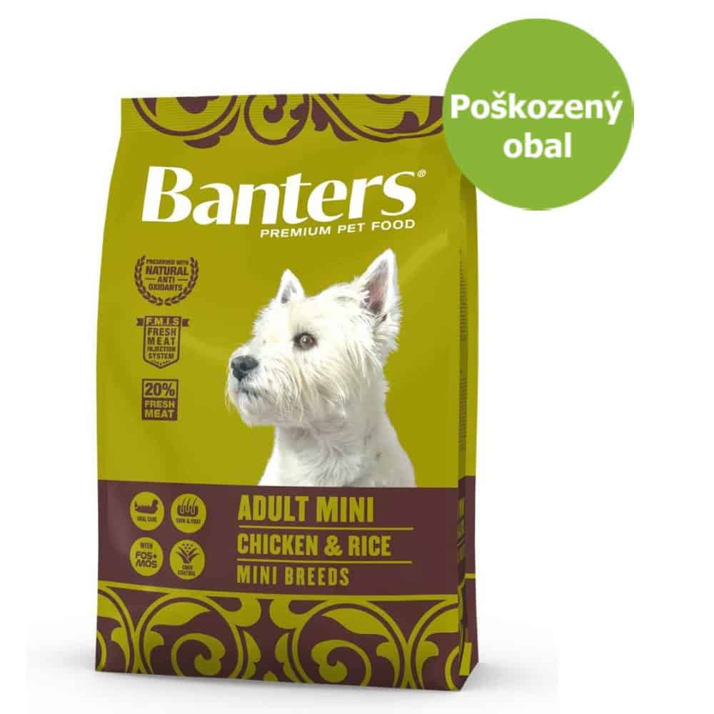 Banters Adult Mini Chicken & Rice 8 kg - Poškozený obal - SLEVA