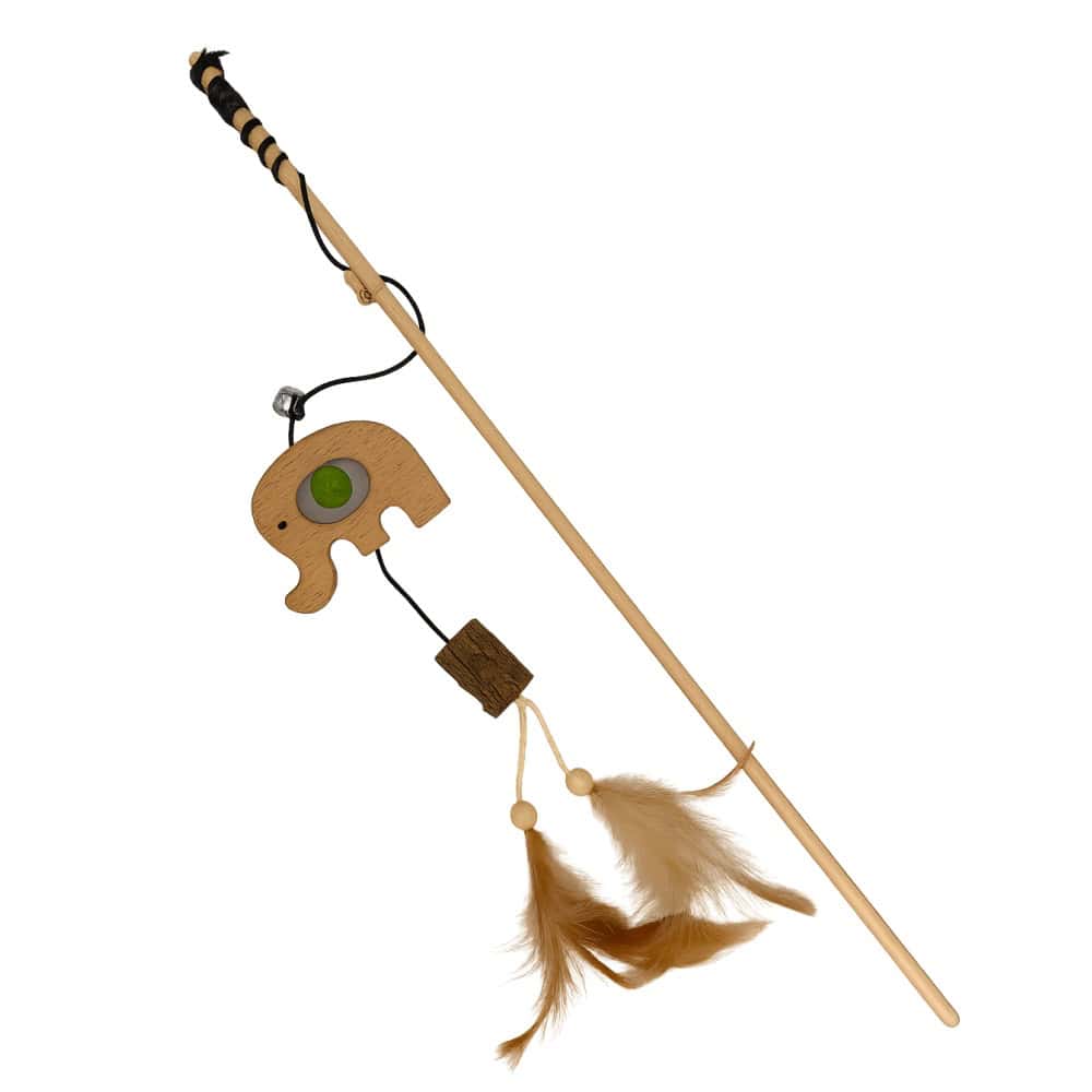 Vábnička dřevěný slon s catnipem