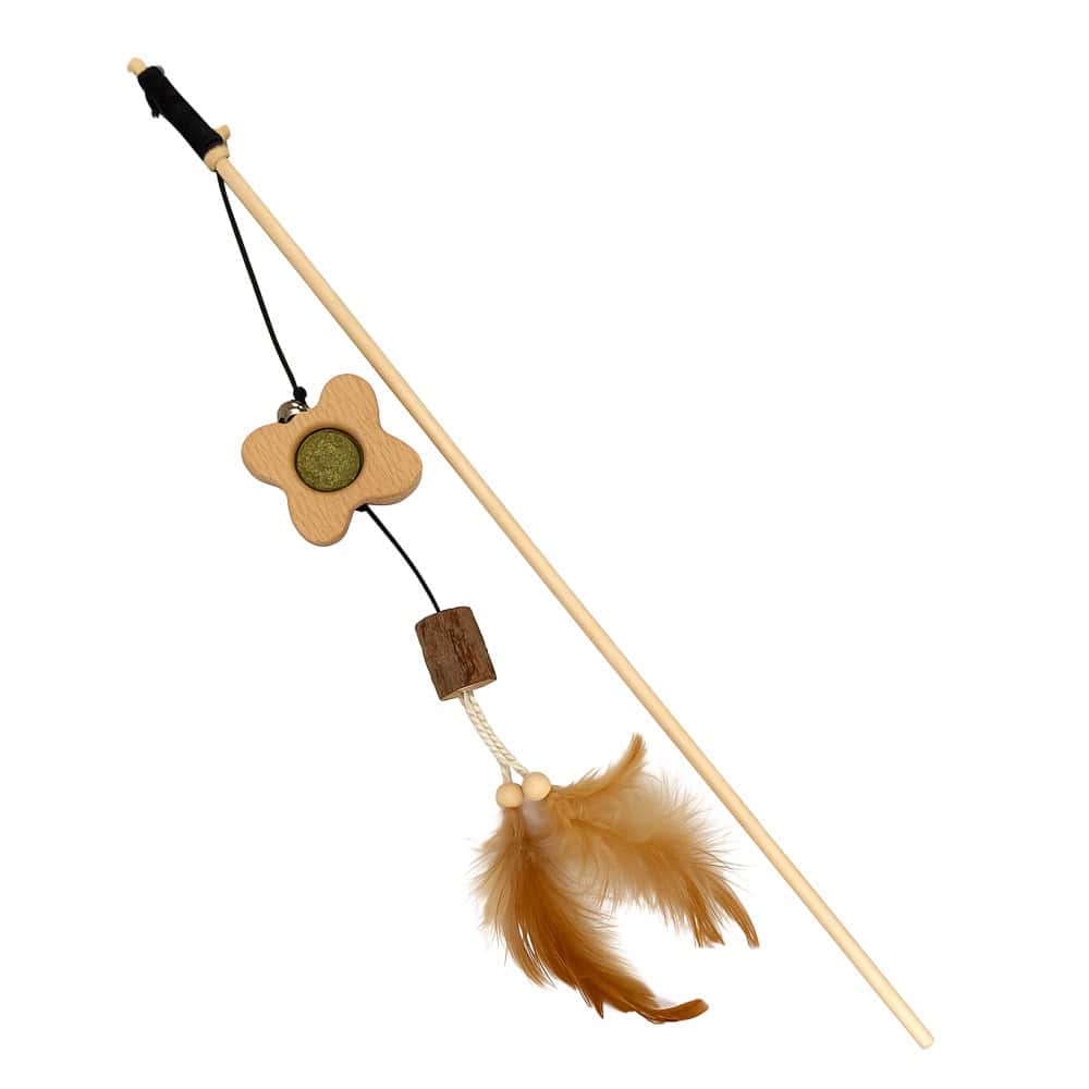 Vábnička dřevěný motýl s catnipem